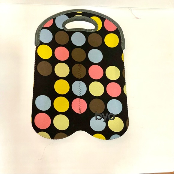 Set of 2 Insulated Light-weight Carriers. Lunch and Double Wine carrier - Picture 3 of 6